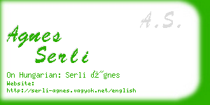agnes serli business card